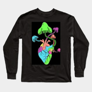 Heart of shrooms (black) Long Sleeve T-Shirt